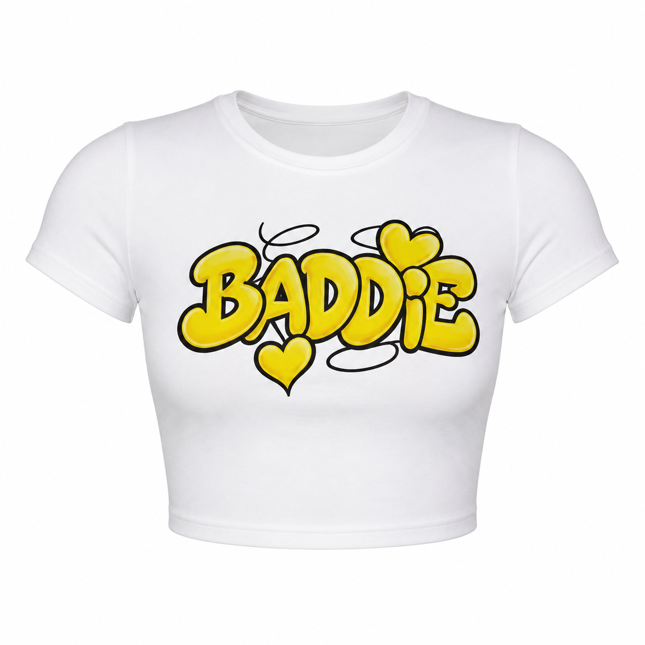 Golden Baddie Crop Tee