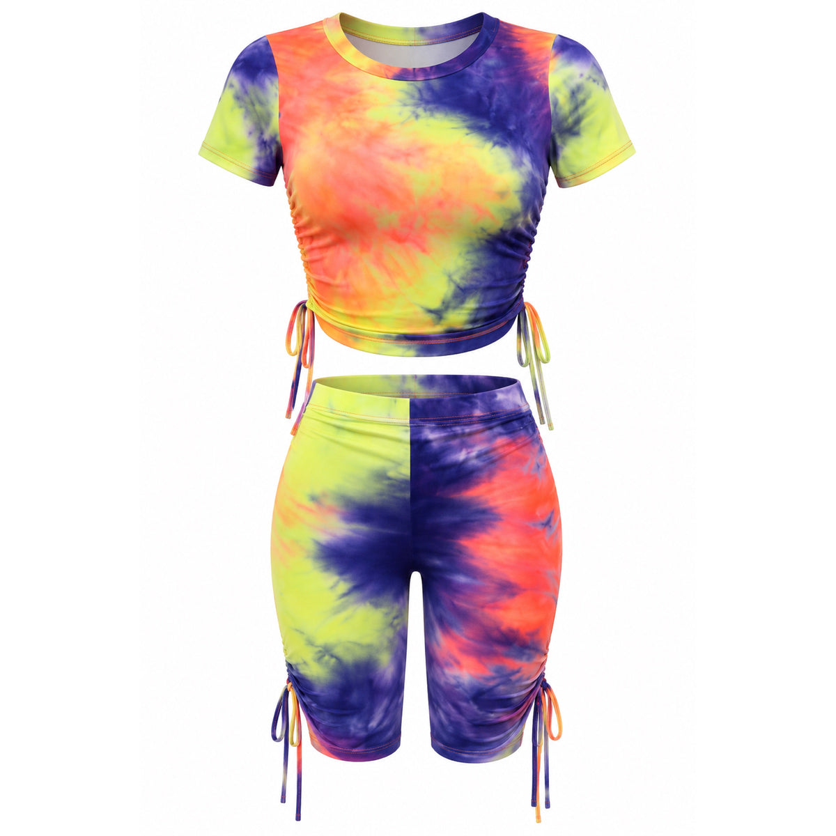 Paradise Splash Biker Short Set