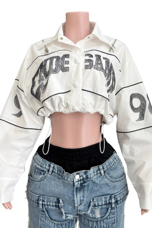 Varsity Rhinestone Jacket (Pre-Order)