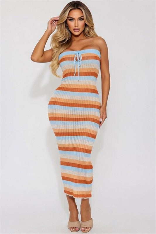 Salt & Sky Stripe Dress (Pre-Order Now)