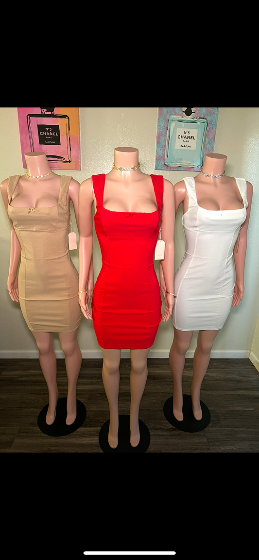 Bow Midi Dress