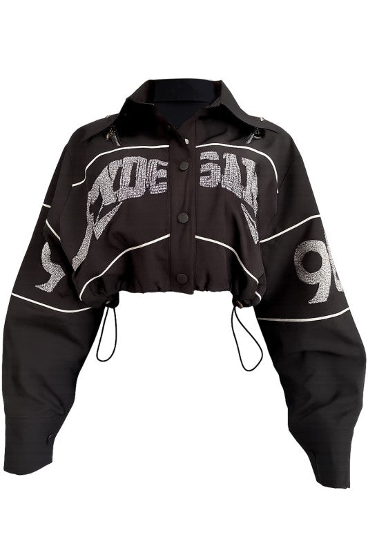 Varsity Rhinestone Jacket (Pre-Order)