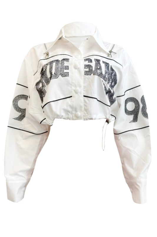 Varsity Rhinestone Jacket (Pre-Order)