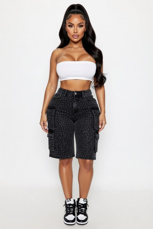 Diamond Drip Cargo Shorts (Pre-Order)