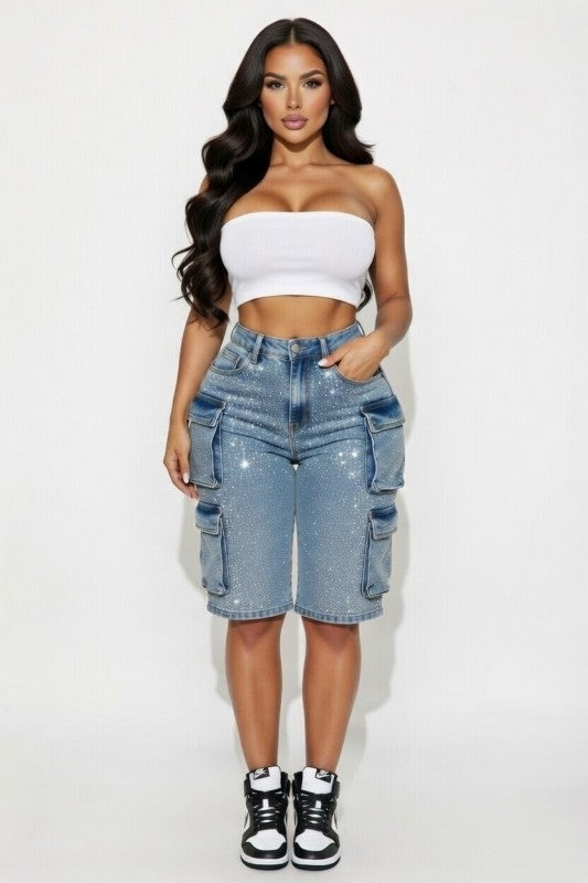 Diamond Drip Cargo Shorts (Pre-Order)