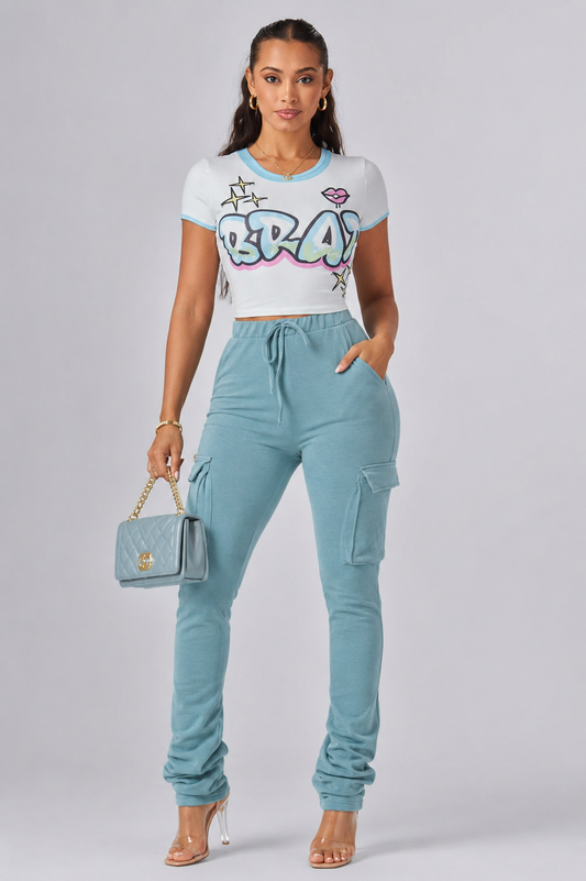 Step Like Glo Stacked Leggings