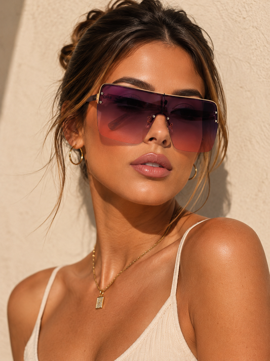 Rosé Eclipse Shield Sunglasses