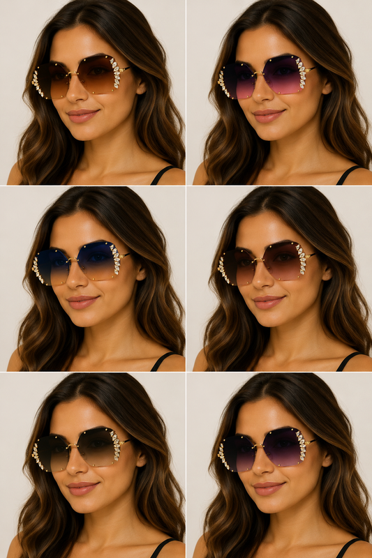 Royal Sparkle Oversized Sunnies