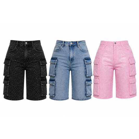 Diamond Drip Cargo Shorts