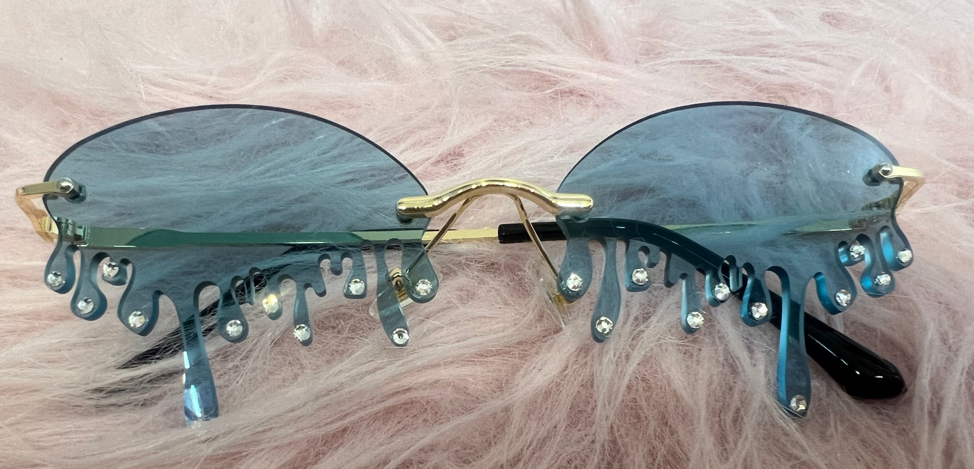 Cosmic Swirl Sunglasses by Drip Creations Black Drip Sunglasses – URock Couture main image 3
